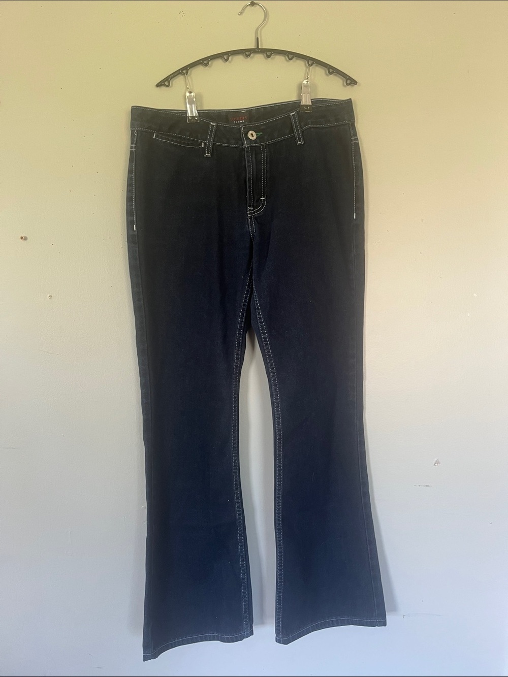 Woman’s Vintage Tommy Hilfiger Dark Blue Flare Jeans 29
